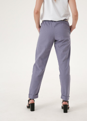 Фиолетовые кэжуал летние зауженные брюки INNOE