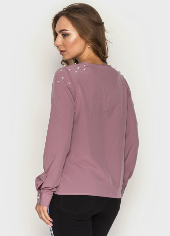 Розово-коричневая демисезонная блуза Larionoff