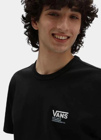 Чорна футболка Vans VN0A7PJIBLK1
