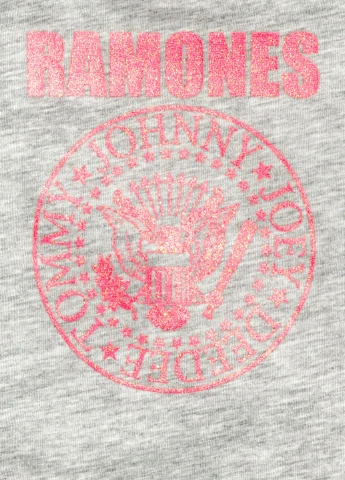 Сіра літня футболка з коротким рукавом H&M