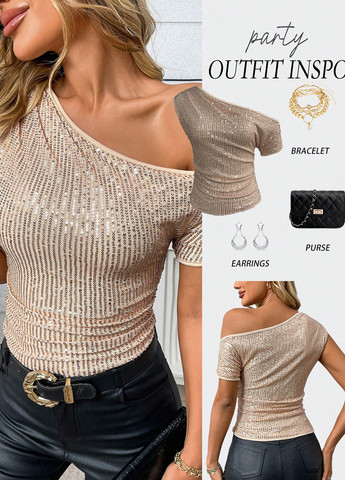 Кремова блуза SHEIN