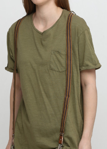 Хаки (оливковая) летняя футболка Alcott