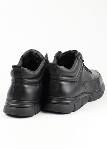 Черевики чоловічі No Brand Ботинки однотонні чорні