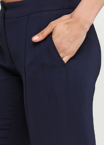 Темно-синие кэжуал летние зауженные брюки Podolyan