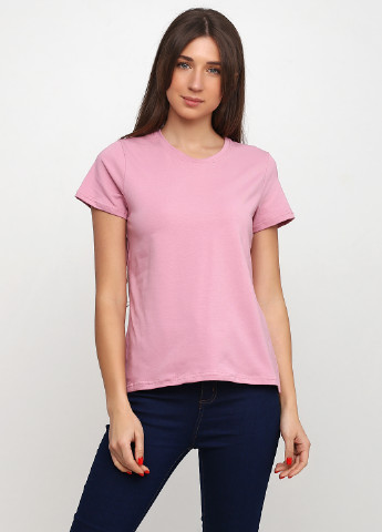 Розовая летняя футболка Shik