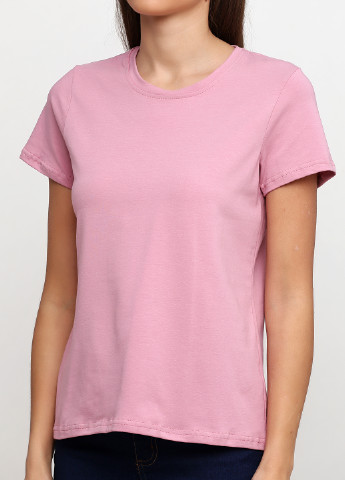 Розовая летняя футболка Shik
