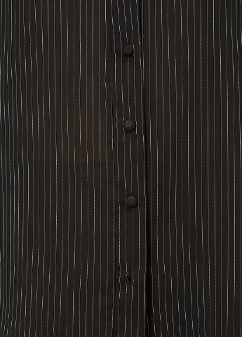 Черная кэжуал рубашка в полоску KOTON