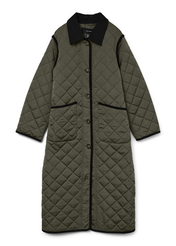 Оливкова (хакі) демісезонна куртка куртка-пальто Vero Moda