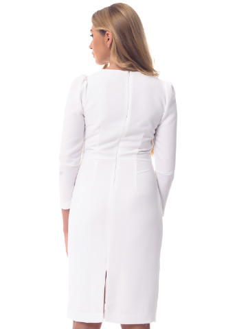 Білий кежуал сукня GENEVIE однотонна