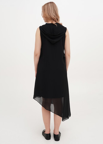 Чорна кежуал сукня а-силует Imperial однотонна
