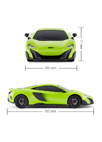 Радиоуправляемая игрушка Mclaren 675LT (1:24, 2.4Ghz, зеленый) (124GMGR) KS Drive (254080394)
