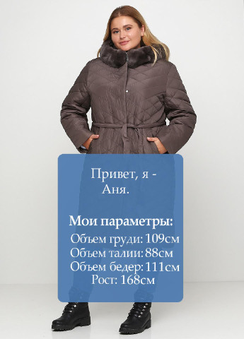Коричневая зимняя куртка Damader