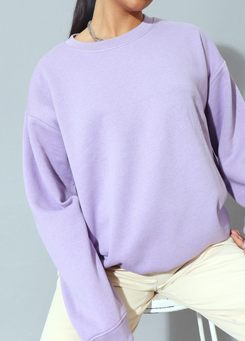 Світло-фіолетовий світшот PrettyLittleThing однотонний без декору (308792200)