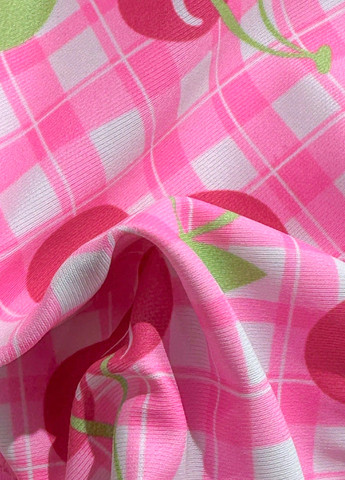 Рожевий літній купальник двосторонній (ліф, трусики) роздільний, бікіні SHEIN