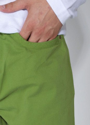 Салатовые кэжуал демисезонные прямые брюки Ager