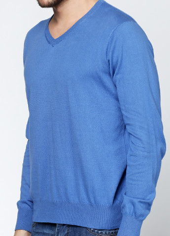 Голубой демисезонный пуловер пуловер Cashmere