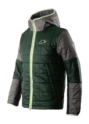 Темно-зеленая демисезонная куртка Nike