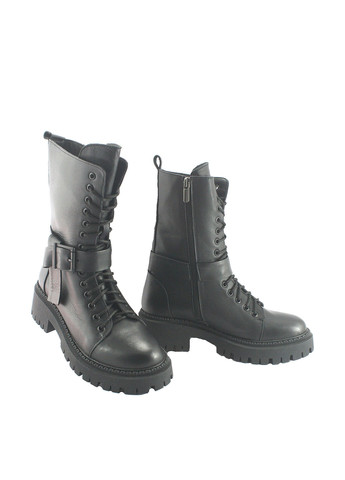 Черные осенние полусапоги Mila