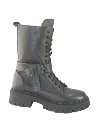 Черные осенние полусапоги Mila