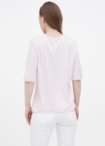 Светло-розовая летняя футболка Minus