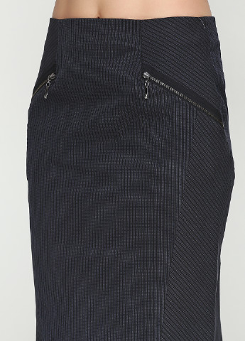 Темно-синяя кэжуал в полоску юбка Stefanie L миди