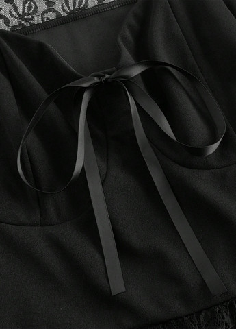 Чорна кежуал сукня а-силует SHEIN однотонна