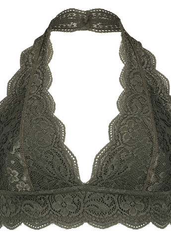 Хакі тріенджел бюстгальтер Hunkemoller без кісточок поліамід