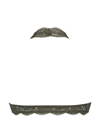 Хакі тріенджел бюстгальтер Hunkemoller без кісточок поліамід