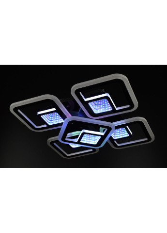Люстра потолочная LED с пультом A2720/4+1S-3D-bk Черный 10х40х40 см. Sunnysky (253527948)