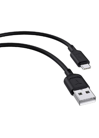 Дата кабель (T-C829 Black) T-PHOX USB 2.0 AM to Type-C 1.2m Fast T-C829 Black (239382931)
