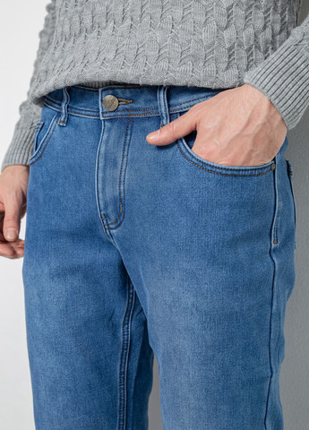 Светло-синие демисезонные регюлар фит джинсы Ager