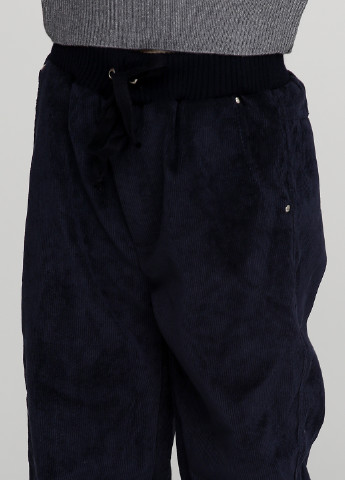 Темно-синие кэжуал демисезонные брюки прямые Flash