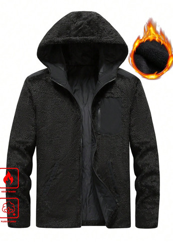 Чорна демісезонна куртка SHEIN