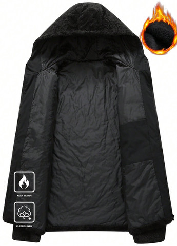 Чорна демісезонна куртка SHEIN