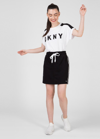 Черная кэжуал однотонная юбка DKNY карандаш