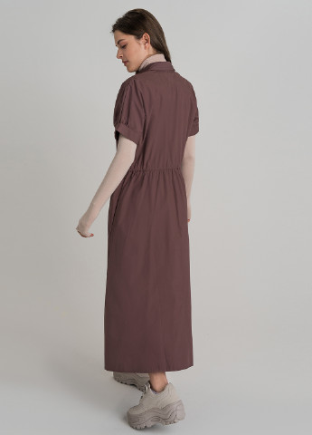 Светло-коричневое кэжуал платье рубашка befree