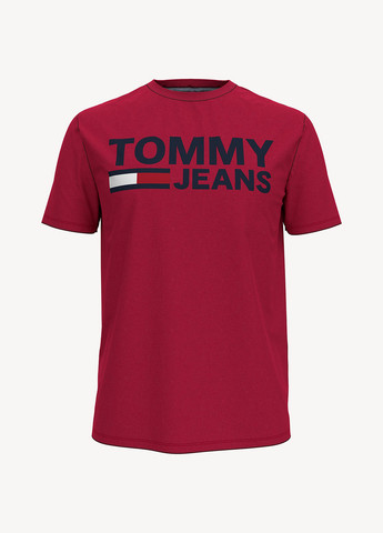 Вишнева футболка Tommy Hilfiger