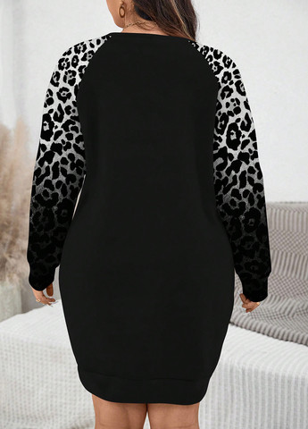 Комбінована кежуал сукня сукня-світшот SHEIN колор блок