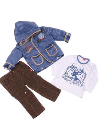 Синій комплект (куртка, штани, лонгслів) Mtp