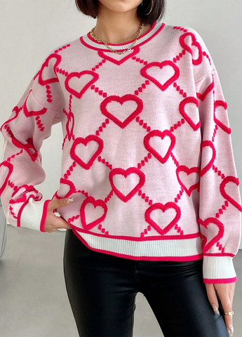 Розовый демисезонный джемпер джемпер SHEIN