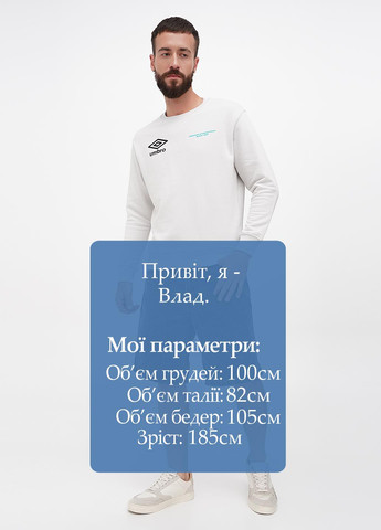 Світшот Umbro - Прямий крій напис світло-сірий кежуал, спортивний бавовна - (304291853)