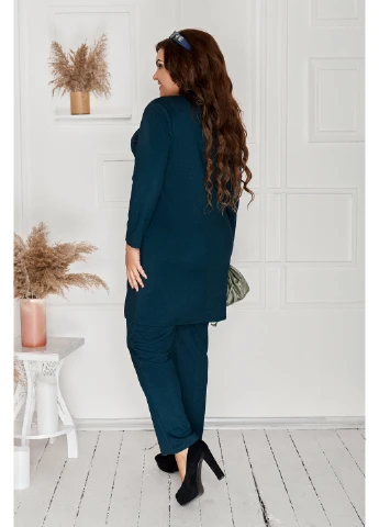 Костюм 163-1 56 Темно-зелений N.N.C.Fashion (223390538)