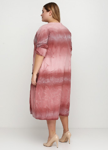 Розовое кэжуал платье Micok градиентное ("омбре")