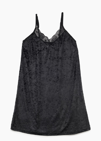 Черный демисезонный комплект халат с ночной рубашкой Nicoletta