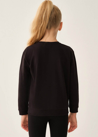 DAGI світшот малюнок чорний кежуал бавовна