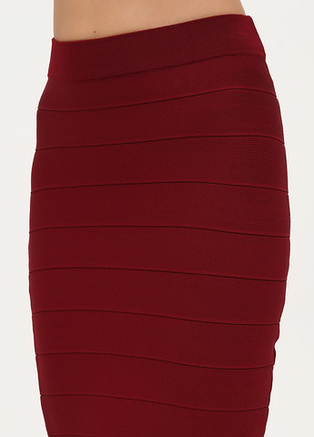 Бордовая кэжуал однотонная юбка Vicolo карандаш