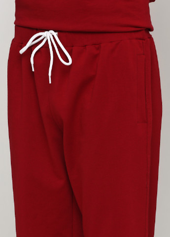 Бордовый демисезонный костюм (худи, брюки) Shik