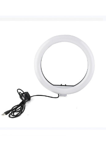 Кільцева світлодіодна LED лампа RGB MJ26 26 см Чорний Mirror чорно-біле