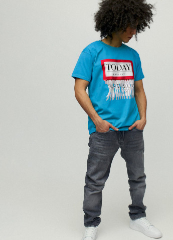 Світло-синя футболка чоловіча YAPPI