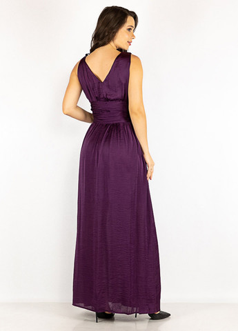 Темно-фиолетовое вечернее платье Time of Style однотонное